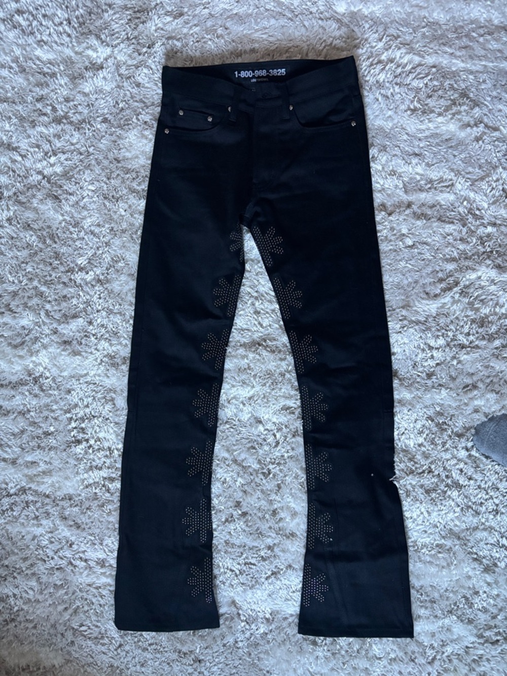 Lost Shadows Black Rhinestone Jeans